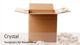  Presentation with shipping - Audience pleasing presentation theme consisting of shipping box backdrop and a soft green colored foreground