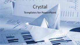  Presentation with boat - Colorful PPT theme enhanced with shipping diagram - business concept paper boat backdrop and a  colored foreground