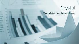  Presentation with tsunami - Beautiful theme featuring shipping diagram - business concept paper boat backdrop and a  colored foreground