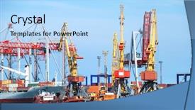  Presentation with seaport - Theme consisting of pen in hand writing on the notebook and reflection isolated on white background and a lemonade colored foreground