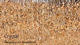  Presentation with transportation - Cool new PPT theme with shipping log - renewable resource - raw timber backdrop and a  colored foreground