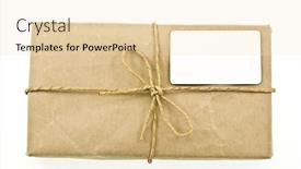  Presentation with shipping - Colorful theme enhanced with federal express - shipping package sent backdrop and a lemonade colored foreground