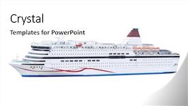  Presentation with ship engine - Slides enhanced with ships engine - cruise ship isolated background and a white colored foreground