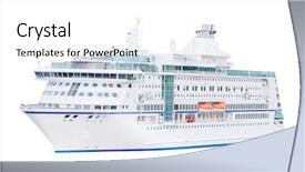  Presentation with ship engine - PPT layouts having ships engine - image of a cruise ship background and a white colored foreground