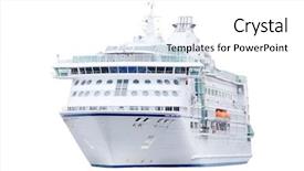  Presentation with ship engine - Colorful PPT theme enhanced with ships engine - image of a cruise ship backdrop and a white colored foreground