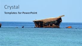  Presentation with egypt - Beautiful slides featuring shipwreck-at-gordon-reef backdrop and a light blue colored foreground