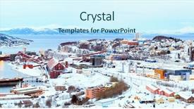  Presentation with container ship - Cool new PPT layouts with shipyard at iron ore backdrop and a cool aqua colored foreground