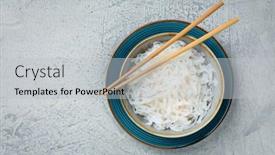  Presentation with free traditional - Presentation theme with shirataki-noodles-gelatinous-traditional-japanese background and a light gray colored foreground