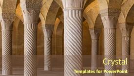  Presentation with mosque iran - Slides enhanced with shiraz-iran-december-26-2015 background and a tawny brown colored foreground
