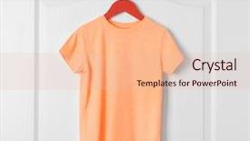  Presentation with hanging rope pictures white - Amazing theme having shirt hanging on white door backdrop and a  colored foreground