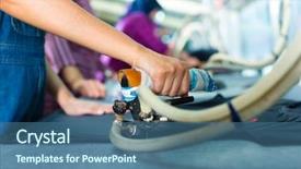  Presentation with textile industry - PPT layouts featuring love life liberty - blackberry leaves sunny day outdoor background and a dark gray colored foreground