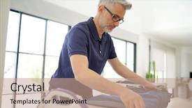  Presentation with sonar blue modern ship radar - Audience pleasing PPT layouts consisting of shirt in stunning modern home backdrop and a coral colored foreground