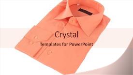  Presentation with octopus on isolated white - Presentation theme enhanced with shirt isolated under the white background and a  colored foreground