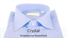  Presentation with white - PPT theme enhanced with shirt isolated under the white background and a  colored foreground