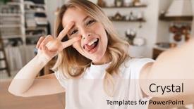  Presentation with microwave imaging image of modern - Beautiful PPT layouts featuring shirt laughing and showing peace backdrop and a lemonade colored foreground