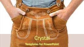  Presentation with trousers - Slides featuring shirt pant - bavarian man wearing traditional leather background and a  colored foreground