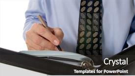  Presentation with writing - Audience pleasing slide deck consisting of shirt pant - business man writing scheduling backdrop and a  colored foreground