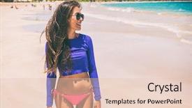  Presentation with swim against the current - PPT layouts with shirt rash guard for sun background and a lemonade colored foreground