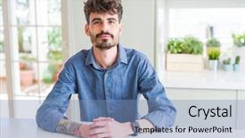  Presentation with optimistic - Amazing presentation having shirt sitting on white table backdrop and a teal colored foreground
