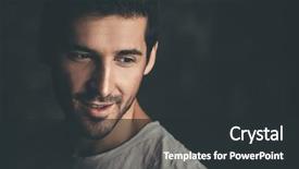  Presentation with men health - Beautiful PPT theme featuring shirt studio shot over dark backdrop and a dark gray colored foreground