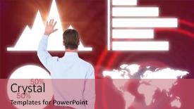  Presentation with glow - Slide deck enhanced with shirt waving against binary background and a coral colored foreground