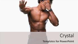  Presentation with american indian culture - Cool new theme with shirtless man showing nude body backdrop and a  colored foreground