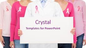  Presentation with breast cancer - Colorful slides enhanced with shirts with pink breast cancer backdrop and a lemonade colored foreground