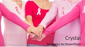  Presentation with awareness - Audience pleasing presentation consisting of shirts with pink breast cancer backdrop and a coral colored foreground