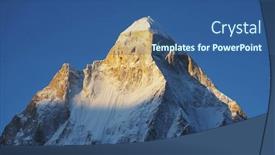  Presentation with shivling - Cool new slide deck with shivling peak on sunset backdrop and a ocean colored foreground
