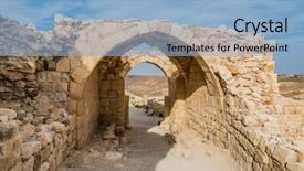  Presentation with view of kerak castle crusader - Slides featuring shobak crusader castle fortress jordan middle east background and a light blue colored foreground