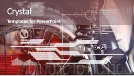  Presentation with shock absorber - Colorful presentation design enhanced with shock absorber - digital composite of close up backdrop and a violet colored foreground