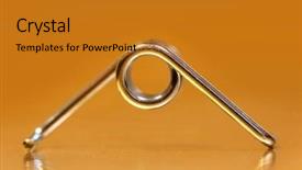  Presentation with close up shot - Audience pleasing slide set consisting of shock absorber - extreme close up shot backdrop and a gold colored foreground