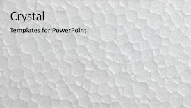  Presentation with foam - Audience pleasing PPT theme consisting of shock absorber - polystyrene foam texture backdrop and a light gray colored foreground