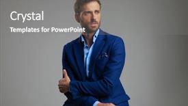  Presentation with smart agriculture drone - Cool new slides with shock awe - portrait of curious smart casual backdrop and a gray colored foreground