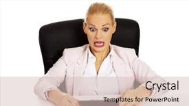  Presentation with business calculator - Theme enhanced with behind the desk with calculator background and a lemonade colored foreground