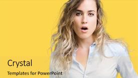  Presentation with fear - Slide deck having shocked with surprise expression fear background and a  colored foreground