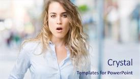  Presentation with fear - Beautiful theme featuring shocked with surprise expression fear backdrop and a  colored foreground