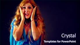  Presentation with friday - Presentation theme with screaming with joyful surprised excited background and a navy blue colored foreground