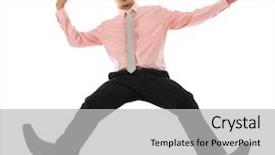  Presentation with body - Slides with shocked young asian businessman falling background and a light gray colored foreground