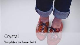  Presentation with jesus washed feet disciples - Cool new PPT layouts with woman's feet and shoe backdrop and a  colored foreground