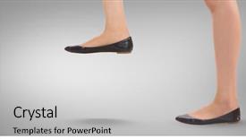  Presentation with feet - Beautiful PPT layouts featuring woman's feet and shoe backdrop and a  colored foreground