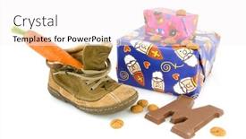  Presentation with sinterklaas - Beautiful presentation theme featuring shoe and presents for sinterklaas backdrop and a white colored foreground