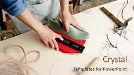  Presentation with workshop - Beautiful PPT layouts featuring master of own cobbler workshop backdrop and a lemonade colored foreground