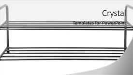 Presentation with shoe insert - Cool new PPT theme with shoe rack holder for footwear backdrop and a light gray colored foreground