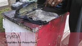  Presentation with granada - Beautiful presentation theme featuring shoe shine man granada nicaragua backdrop and a red colored foreground