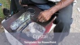  Presentation with granada - Presentation with shoe shine man in granada nicaragua background and a gray colored foreground