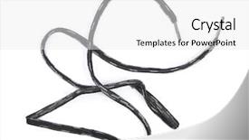  Presentation with shoe - Presentation theme consisting of shoelaces shoe laces in black background and a white colored foreground