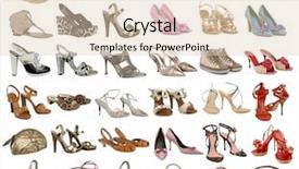  Presentation with shoes - Slide set featuring shoes and bag collection background and a lemonade colored foreground