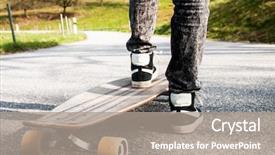  Presentation with shoes - Presentation theme with shoes and legs background and a gray colored foreground