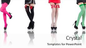  Presentation with varicose veins on a legs - Cool new theme with shoes nurses - woman legs isolated backdrop and a white colored foreground